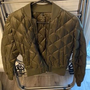 Aritzia TNA - Green Bomber Jacket